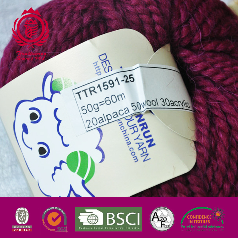 1.2NM/3 good quality hand knitting soft hand yarn